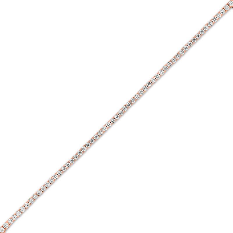 Main Image 2 of Diamond Tennis Bracelet with Magnetic Clasp 5 ct tw 10K Rose Gold 7&quot;