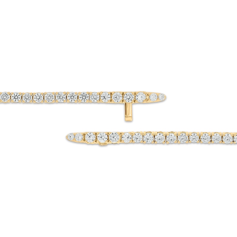 Main Image 3 of Diamond Tennis Bracelet with Magnetic Clasp 5 ct tw 10K Yellow Gold 7&quot;