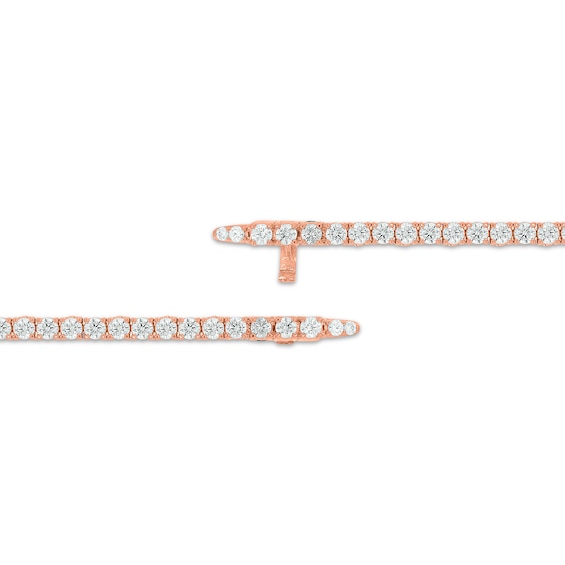Thumbnail Image 3 of Diamond Tennis Bracelet with Magnetic Clasp 6 ct tw 10K Rose Gold 7"