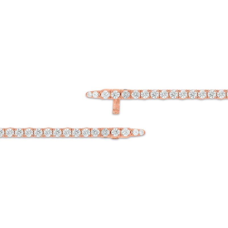 Main Image 3 of Diamond Tennis Bracelet with Magnetic Clasp 6 ct tw 10K Rose Gold 7&quot;