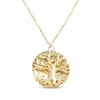 Thumbnail Image 1 of Italian Brilliance Diamond-Cut Tree of Life Necklace 14K Yellow Gold 18&quot;