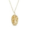 Thumbnail Image 2 of Italian Brilliance Diamond-Cut Tree of Life Necklace 14K Yellow Gold 18&quot;