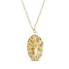 Thumbnail Image 1 of Italian Brilliance Diamond-Cut Tree of Life Necklace 14K Yellow Gold 18"