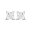 Thumbnail Image 1 of Men's Lab-Created Diamonds by KAY Quad Square-Cut Stud Earrings 1 ct tw 10K White Gold