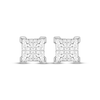 Thumbnail Image 2 of Men's KAY Lab-Grown Diamonds Quad Square-Cut Stud Earrings 1 ct tw 10K White Gold