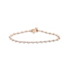 Thumbnail Image 1 of Threads of Love Diamond Station Bracelet 1 ct tw 10K Rose Gold 7&quot;