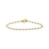 Thumbnail Image 1 of Threads of Love Diamond Station Bracelet 1 ct tw 10K Yellow Gold 7&quot;