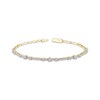 Thumbnail Image 1 of Memories Moments Magic Three-Stone Diamond Bracelet 1 ct tw 10K Yellow Gold 7&quot;