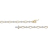 Thumbnail Image 3 of Diamond Open Marquise Link Bracelet 1 ct tw 10K Yellow Gold 7.25&quot;