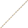 Thumbnail Image 2 of Multi-Diamond Alternating Marquise Link Bracelet 1/2 ct tw 10K Yellow Gold 7&quot;