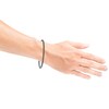 Thumbnail Image 4 of Men's Black & White Diamond Bracelet 3-1/2 ct tw Sterling Silver 8.5&quot;