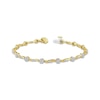 Thumbnail Image 1 of Multi-Diamond Link Bracelet 1 ct tw 10K Yellow Gold 7&quot;