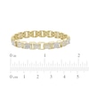 Thumbnail Image 4 of Men's Diamond Multi-Row Link Bracelet 1 ct tw 10K Yellow Gold 8.5&quot;