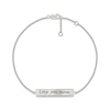 Thumbnail Image 1 of "Love You Mom" Diamond Bar Bracelet 1/15 ct tw Sterling Silver 7.5"