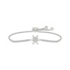Thumbnail Image 1 of Diamond Snowflake Bolo Bracelet 1/10 ct tw Sterling Silver 9&quot;