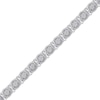 Thumbnail Image 2 of Multi-Diamond Link Bracelet 1/2 ct tw Sterling Silver 7&quot;