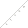 Thumbnail Image 2 of Diamond Sea Life Anklet 1/20 ct tw Sterling Silver 10&quot;