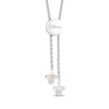 Thumbnail Image 2 of Disney Treasures Mickey & Minnie "XO" Bolo Bracelet 1/8 ct tw Sterling Silver & 10K Rose Gold 8.5"