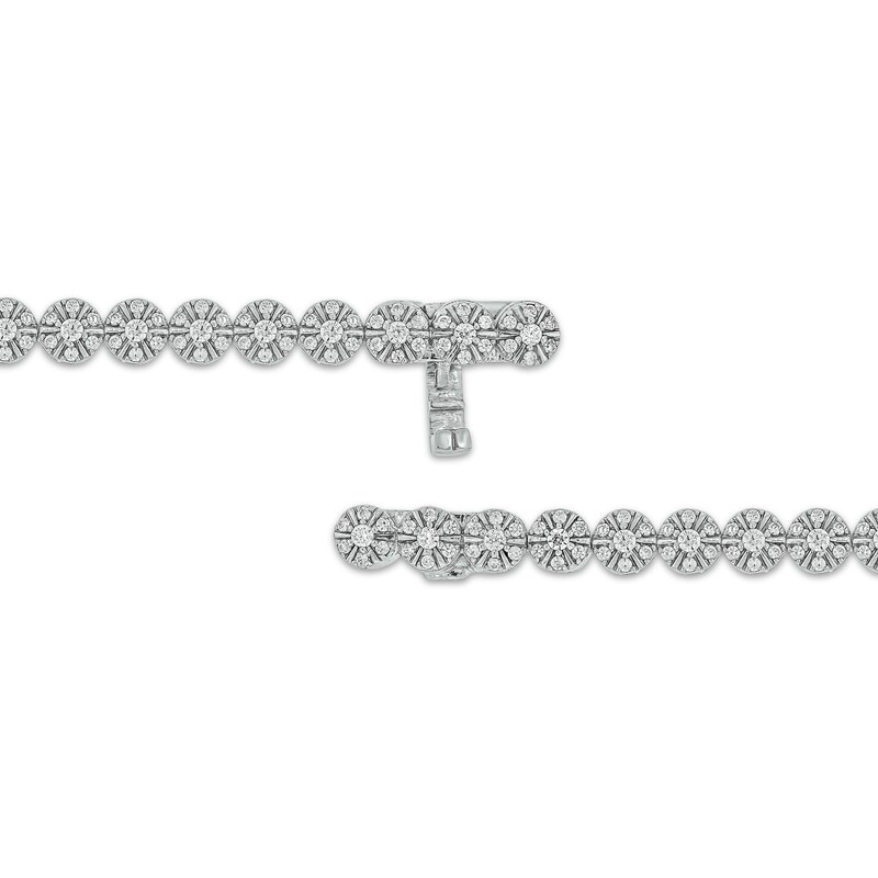 Main Image 3 of Multi-Diamond Tennis Bracelet 1-1/2 ct tw 10K White Gold 7&quot;