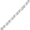 Thumbnail Image 2 of Diamond Alternating Wavy Link Bracelet 1/4 ct tw Sterling Silver 7.5&quot;
