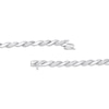Thumbnail Image 3 of Diamond Alternating Wavy Link Bracelet 1/4 ct tw Sterling Silver 7.5&quot;