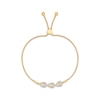 Thumbnail Image 2 of Diamond Triple Teardrop Bolo Bracelet 1/2 ct tw 10K Yellow Gold