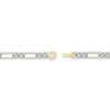 Thumbnail Image 3 of Diamond Paperclip & Curb Chain Link Bracelet 1 ct tw 10K Two-Tone Gold 7&quot;