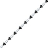 Thumbnail Image 2 of Black Diamond Trios Bracelet 1 ct tw 10K White Gold 7&quot;