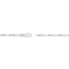 Thumbnail Image 3 of Square-Cut White Lab-Created Sapphire Bracelet Sterling Silver 7.25&quot;