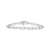 Thumbnail Image 1 of Diamond Mariner Link Bracelet 1/4 ct tw 10K White Gold 7&quot;