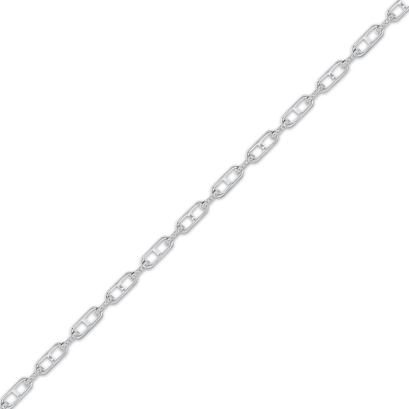 Main Image 2 of Diamond Mariner Link Bracelet 1/4 ct tw 10K White Gold 7&quot;