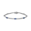 Thumbnail Image 1 of Le Vian Sapphire Station Bracelet 1-3/8 ct tw Diamonds 14K Vanilla Gold 7&quot;