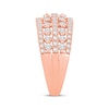 Thumbnail Image 2 of Now + Forever Diamond Five-Row Anniversary Ring 1 ct tw 10K Rose Gold