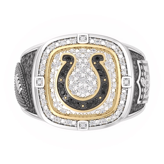 True Fans Indianapolis Colts Championship Ring Sterling Silver & 10K Yellow Gold Ring