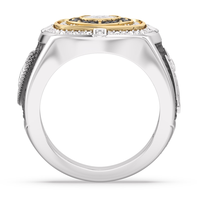 Main Image 2 of True Fans Indianapolis Colts Championship Ring Sterling Silver & 10K Yellow Gold Ring