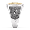 Thumbnail Image 4 of True Fans Indianapolis Colts Championship Ring Sterling Silver & 10K Yellow Gold Ring