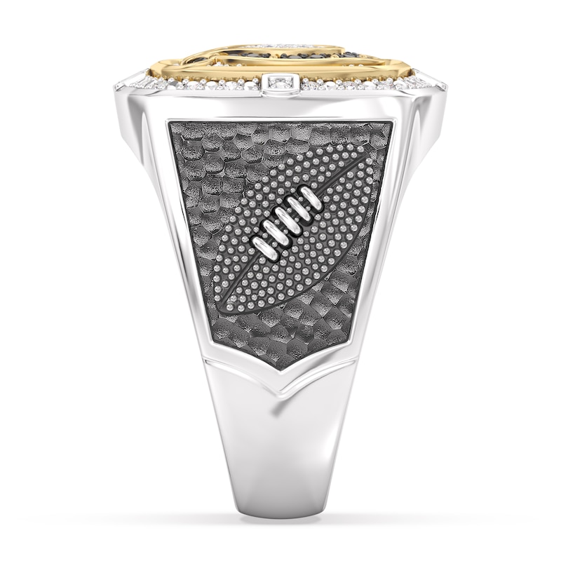 Main Image 4 of True Fans Indianapolis Colts Championship Ring Sterling Silver & 10K Yellow Gold Ring