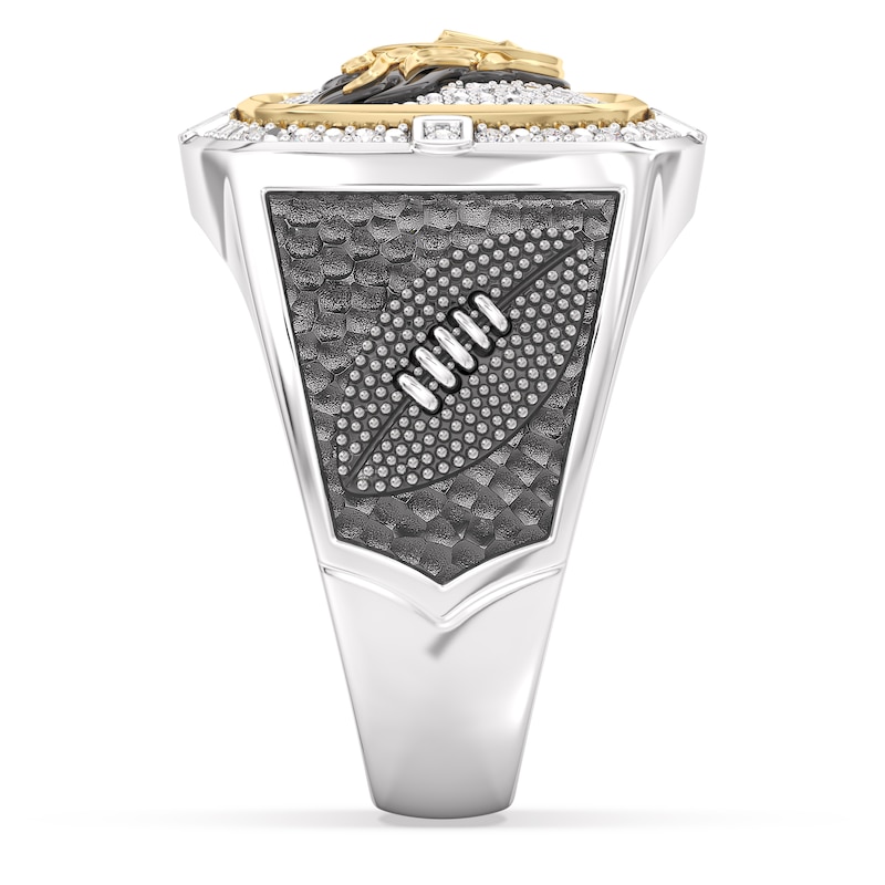 Main Image 4 of True Fans Tennessee Titans Championship Ring Sterling Silver & 10K Yellow Gold Ring