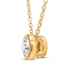 Thumbnail Image 2 of KAY Lab-Grown Diamonds Round-Cut Bezel-Set Solitaire Necklace 1/3 ct tw 14K Yellow Gold (F/SI2) 18&quot;