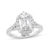 Thumbnail Image 1 of THE LEO Legacy Lab-Grown Diamond Emerald-Cut Engagement Ring 2-3/4 ct tw 14K White Gold