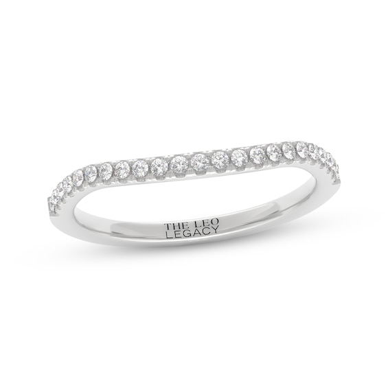 THE LEO Legacy Lab-Grown Diamond Contour Wedding Band 1/5 ct tw 14K White Gold