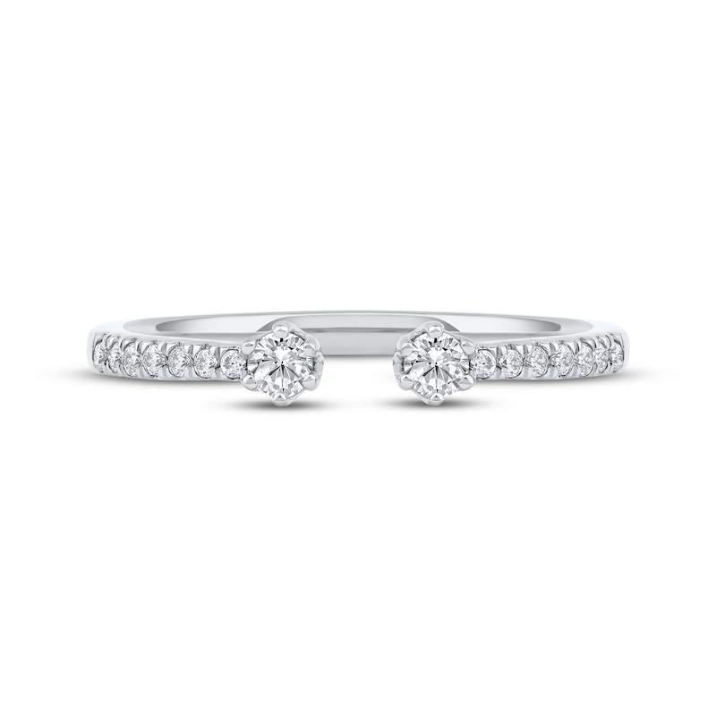 Main Image 3 of Lab-Grown Diamond Deconstructed Ring 1/5 ct tw 10K White Gold