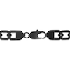 Thumbnail Image 3 of Men's Hexagon Link Necklace Matte Black Ion-Plated Solid Stainless Steel 20.25"