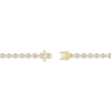 Thumbnail Image 3 of Baguette & Round-Cut Diamond Sideways Heart Link Bracelet 1 ct tw 10K Yellow Gold 7.25&quot;