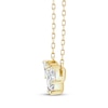Thumbnail Image 2 of Memories Moments Magic Oval-Cut & Pear-Shaped Lab-Grown Diamond Three-Stone Necklace 3/4 ct tw 14K Yellow Gold 18"