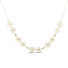 Thumbnail Image 1 of Flower Outline Necklace 10K Yellow Gold 18"
