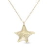Thumbnail Image 1 of Diamond-Cut Starfish Necklace 14K Yellow Gold 18"