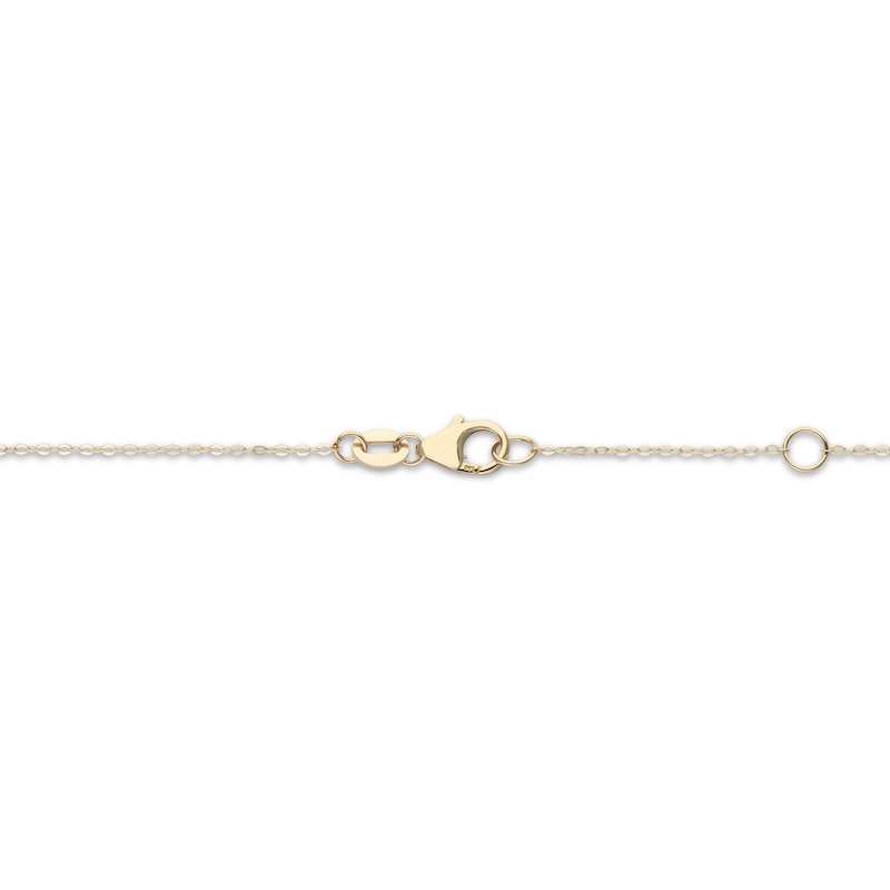 Main Image 3 of Diamond-Cut Starfish Necklace 14K Yellow Gold 18"