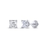 Thumbnail Image 1 of THE LEO Legacy Lab-Grown Diamond Princess-Cut Solitaire Stud Earrings 1 ct tw 14K White Gold (F/VS2)