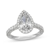 Thumbnail Image 1 of Neil Lane Artistry Heritage Pear-Shaped Lab-Grown Diamond Engagement Ring 2-3/4 ct tw Platinum